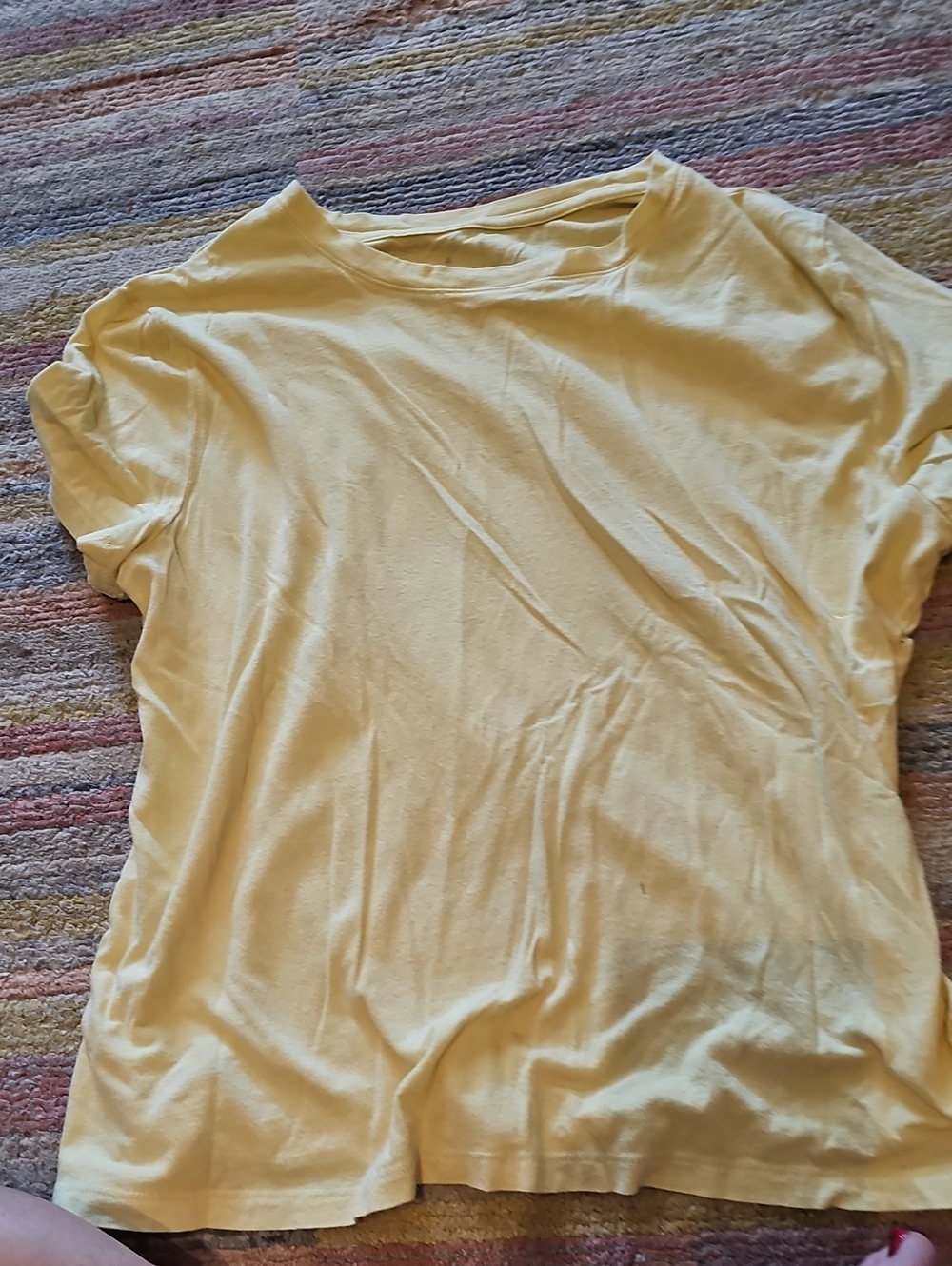 a new day Pale Yellow Short Sleeve Crewneck Tee